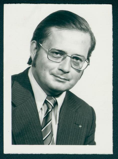 Portret van Guy Schrans, 1974 (Collectie Liberaal Archief/Liberas)