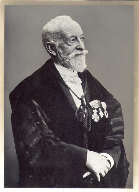 Portret van Ernest Discailles (1837-1914), hoogleraar aan de Faculteit Letteren en Wijsbegeerte te G