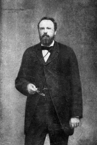Jurist Albert Callier, rector van 1880 tot 1885 (Collectie Universiteitsbibliotheek).