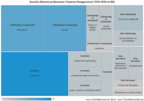 Sociale afkomst professoren Vlaamse Hogeschool
