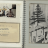 Pagina uit persoonlijk album over de eerste succesvolle longtransplantatie ter wereld in 1968, bijgehouden door geneesheer Fritz Derom, met nieuwjaarswensen door patiënt en familie (privécollectie familie Derom)