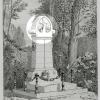 H. Dubois, ontwerper van het graf van Auguste Wagener (1829-1896), inspireerde zich op Franse voorbeelden op de begraafplaatsen van Père Lachaise en Montparnasse (uit Boussard, 'Etudes sur l’art funéraire moderne', 1870).