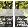 Het universiteitsbestuur en Transitie UGent groeien duidelijk naar elkaar toe. Het tweede Memorandum van Transitie UGent in 2014 (l.) is ook in stijl een complementaire uitgave aan het Duurzaamheidsverslag 2013 van de universiteit.