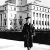 Marguerite Van Hauwaert tijdens haar studies aan de Columbia University (USA). Zij was studente aan 