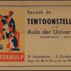 Affiche tentoonstelling Winterhulp, Aula, 1943 (Universiteitsbibliotheek, © UGen