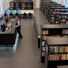 De nieuwe Faculteitsbibliotheek Letteren en Wijsbegeerte in de Rozier, ingehuldi