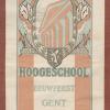 Programma van het eerste eeuwfeest 1817-1917 van de rijksuniversiteit Gent tijdens de Eerste Wereldoorlog (Collectie Universiteitsarchief Gent).