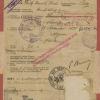 Identiteitsbewijs van student Marcelijn Dewulf tijdens de Eerste Wereldoorlog, ondertekend door burgemeester Emile Braun (Collectie Universiteitsarchief Gent).