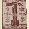 Vlag van de Féderation Wallonne Catholique, gesticht in 1894 (Collectie Universiteitsarchief Gent).