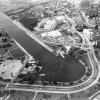 Luchtfoto van de Watersportbaan en omgeving na 1980 (Collectie Universiteitsarchief Gent - foto I.M.P.F.).