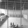 Grote turnzaal van het HILO in aanbouw, eind jaren 1950 (Collectie Universiteitsarchief Gent, © Jeanine Van Caneghem-Schoone).