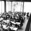 Studentenrestaurant Overpoort tijdens de plechtige opening in 1972 (Collectie Universiteitsarchief Gent, © De Cae - foto De Cae).