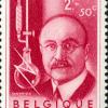 Postzegel met de afbeelding van Leo Baekeland (Collectie Universiteitsarchief Gent).