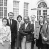 Groepsfoto van de hoogleraren van de nieuwe faculteit Politieke en Sociale Wetenschappen in 1992 (Collectie Universiteitsarchief Gent, © Willy Dee - foto Willy Dee).
