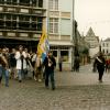 Gravensteenstoet van 1984 op de Korenmarkt (Collectie Universiteitsarchief Gent).