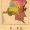 Een bodemkaart van het voormalige Belgisch-Congo en Ruanda-Urundi, gemaakt door bodemkundige Carolus Sys in 1958-1959 op schaal 1 : 5 000 000 (Sys, 'Congo Belge', 1960).